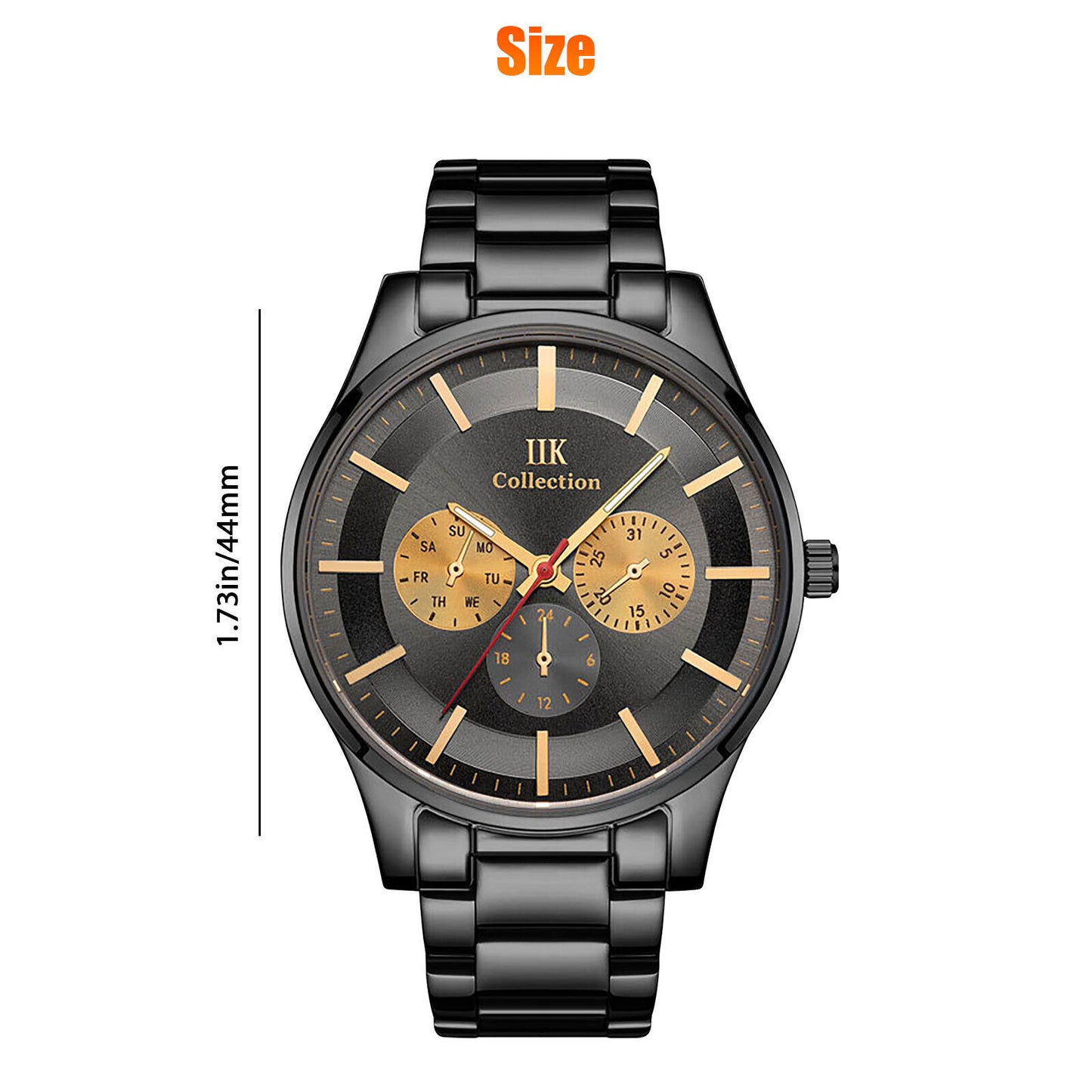 Men'S Quartz Watch Ultra Thin Stainless Steel Business Classic Wrist Waterproof